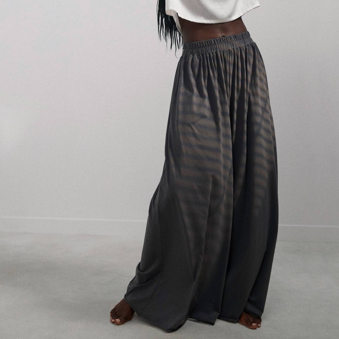 Organic Pima Wide Leg Pant