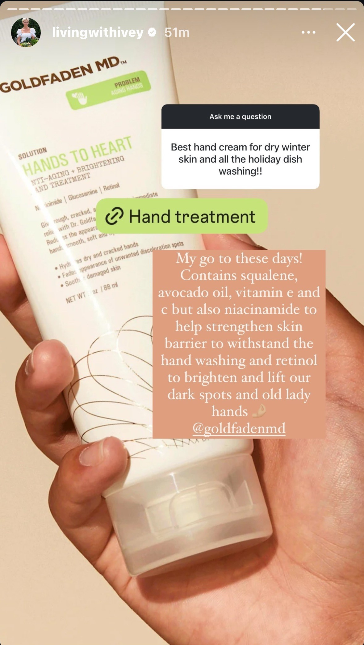 Hands to Heart Hand Treatment