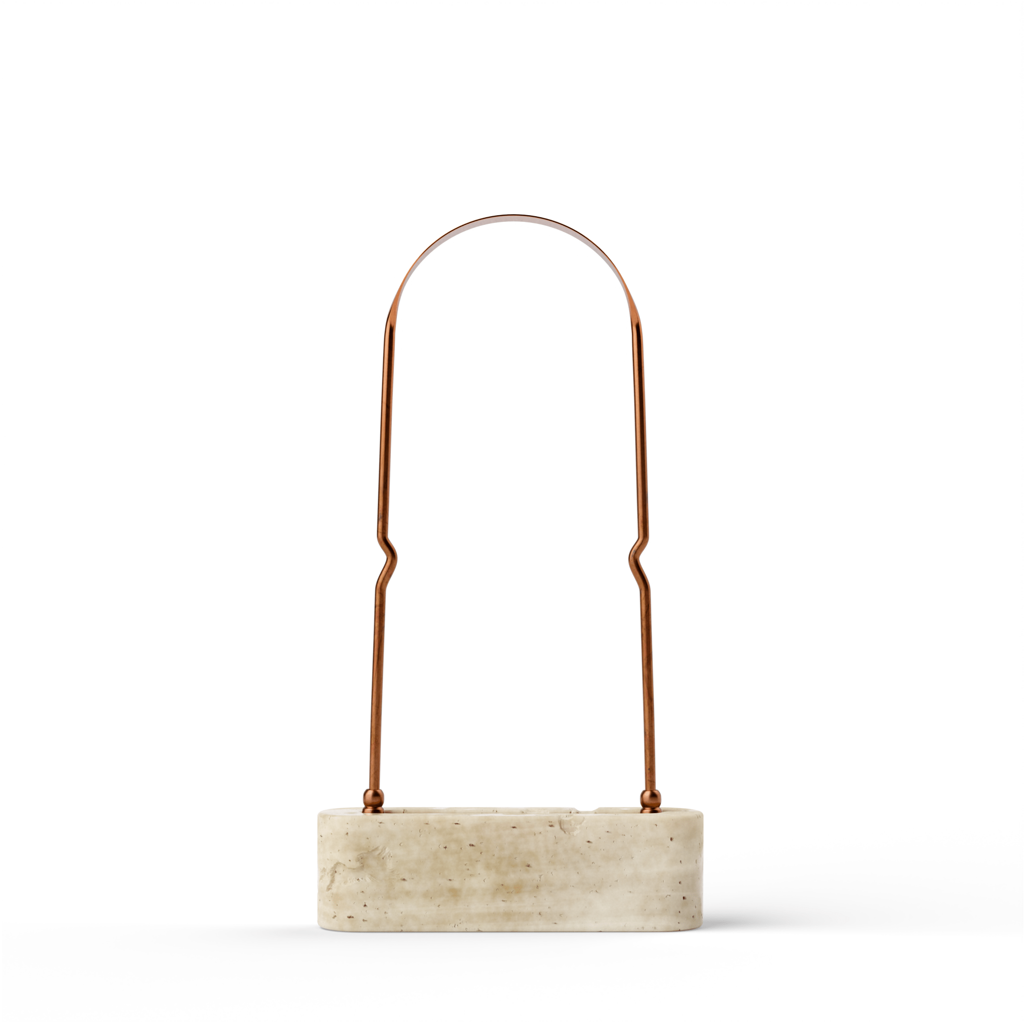 KÖPPEN Travertine Stone Tongue Scraper Holder