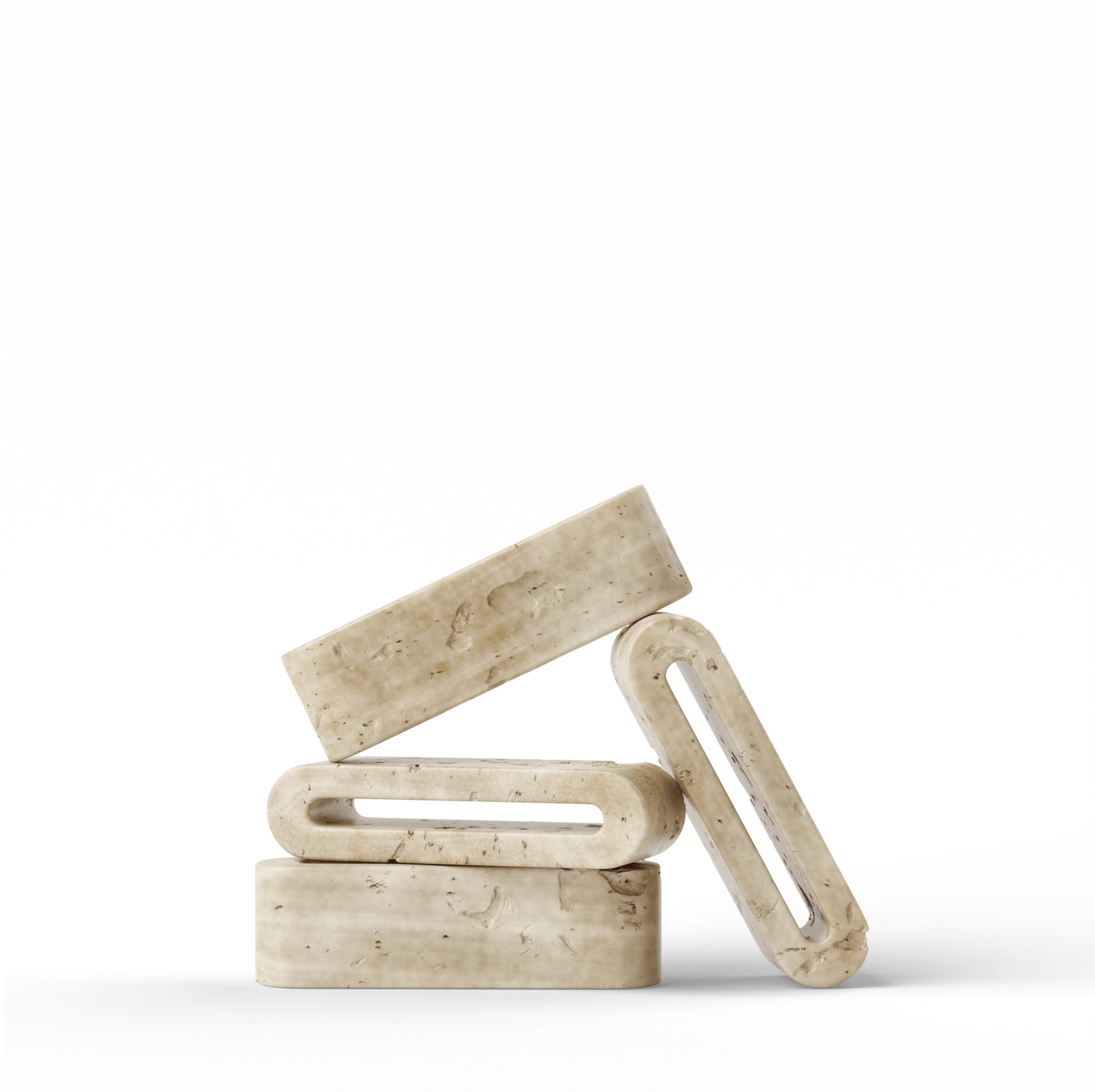 KÖPPEN Travertine Stone Tongue Scraper Holder - Thumbnail 2