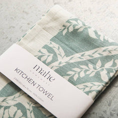 Jade Green Cachemire Kitchen Towel - Mahe Homeware - Living with Ivey