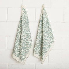 Jade Green Cachemire Kitchen Towel - Mahe Homeware - Living with Ivey