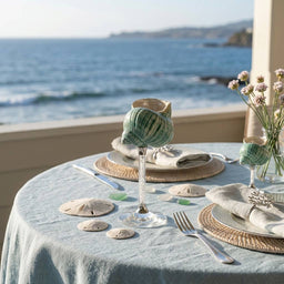 Kiyo Home | Green Seashell Glasses 4 - Piece Set - Kiyo Home - Living with Ivey