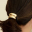 Mini Double Arch Metal Ponytail Hair Tie | Gold - nar'sha - Living with Ivey
