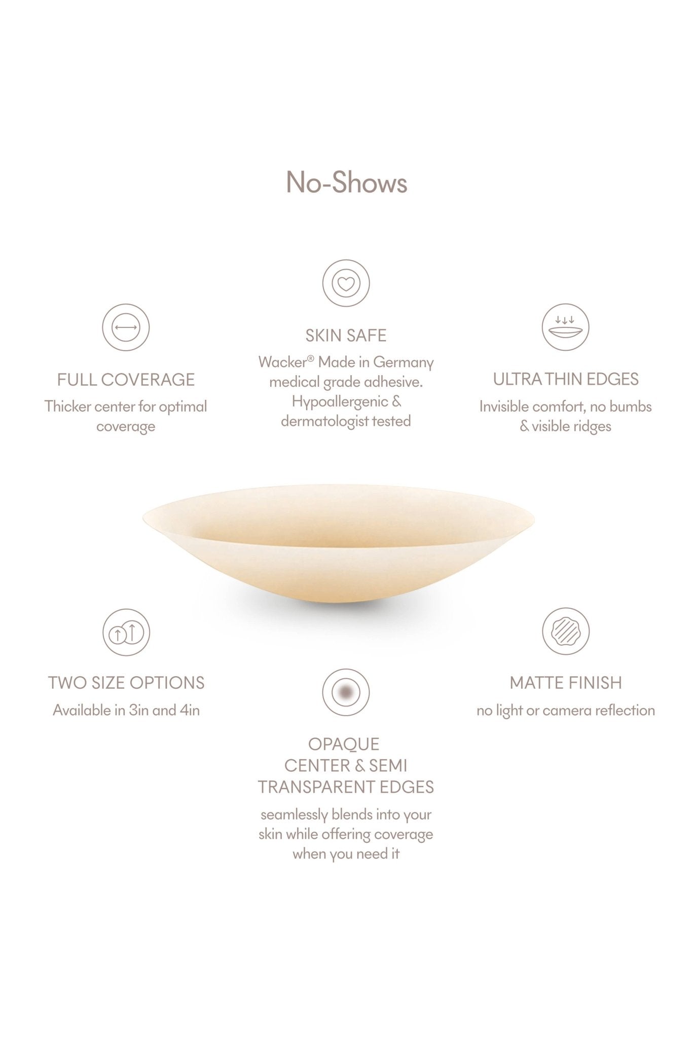 No - Show | Reusable Adhesive Nipple Covers - NOOD - Living with Ivey