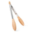 Olive Wood and Stainless Steel Tongs - Salt & York - Living with Ivey