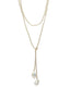 Petra Lariat, nude crystals/baroque pearls - In2 design - Living with Ivey