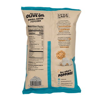 Sea Salt & Olive Oil Popcorn - Little Lads - Living with Ivey