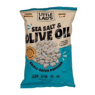 Sea Salt & Olive Oil Popcorn - Little Lads - Living with Ivey