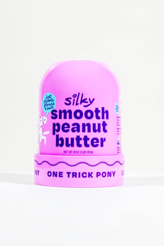 Silky Smooth Organic All Natural Peanut Butter - 16oz Jar - One Trick Pony - Living with Ivey