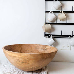 Spalted/Ambrosia Maple Round Bowl | 15" - Petermans Boards and Bowls Inc. - Living with Ivey