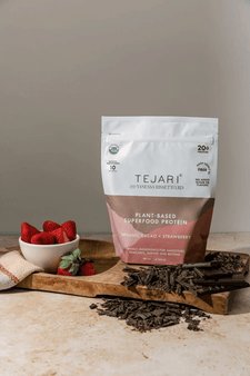 Tejari | Organic Cacao + Strawberry Plant - Based Superfood Protein - Tejari - Living with Ivey