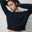 Textured Cotton Shrunken Crew Neck - LUNYA - Living with Ivey