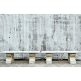 Vintage Regency Cast Stone Garden Benches - a pair - Show Pony - Living with Ivey