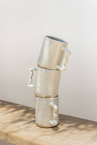 Wabi Ceramic Wavy Mug - Village Thrive - Living with Ivey