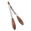 Walnut and Stainless Steel Tongs - Salt & York - Living with Ivey