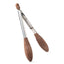 Walnut and Stainless Steel Tongs - Salt & York - Living with Ivey