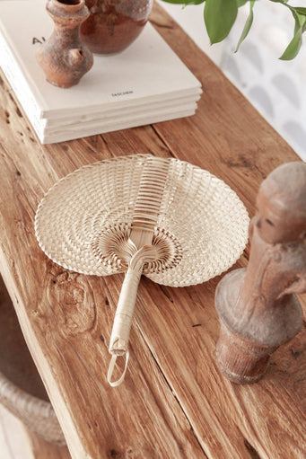 Woven Paradisio Fan in Blonde - Village Thrive - Living with Ivey